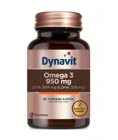 Dynavit Omega 3 950 mg 30 Yumuşak Kapsül