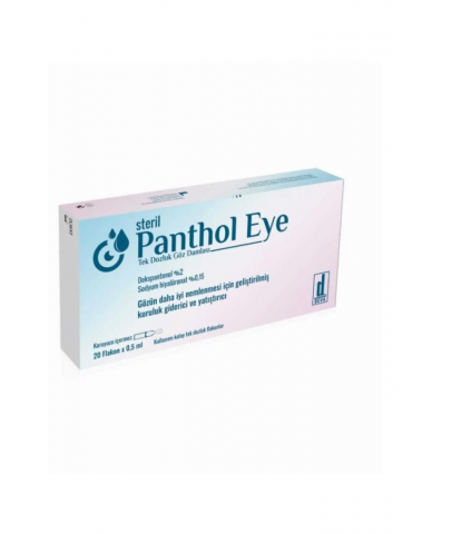 Panthol Eye Tek Dozluk Göz Damlası 0,5 ml x 20 Flakon